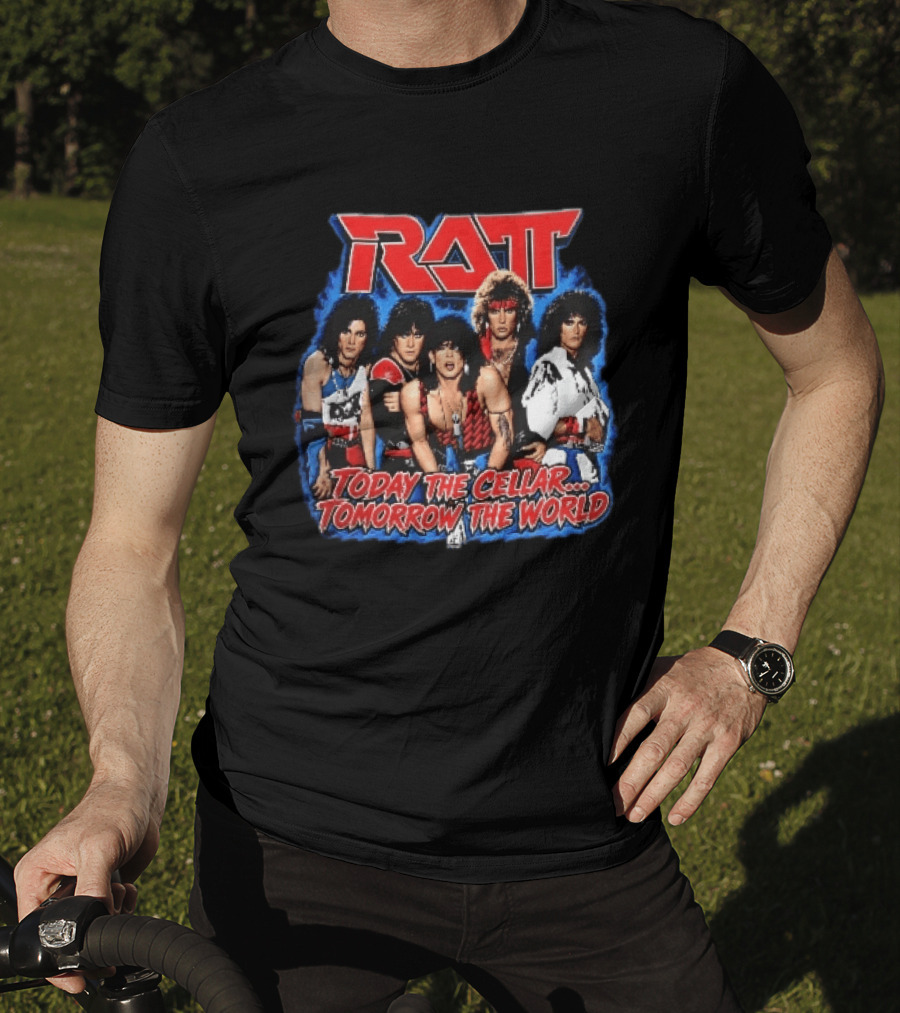 Ratt Band Today The Cellar Tomorrow The World Photo Blue Frame T-Shirt