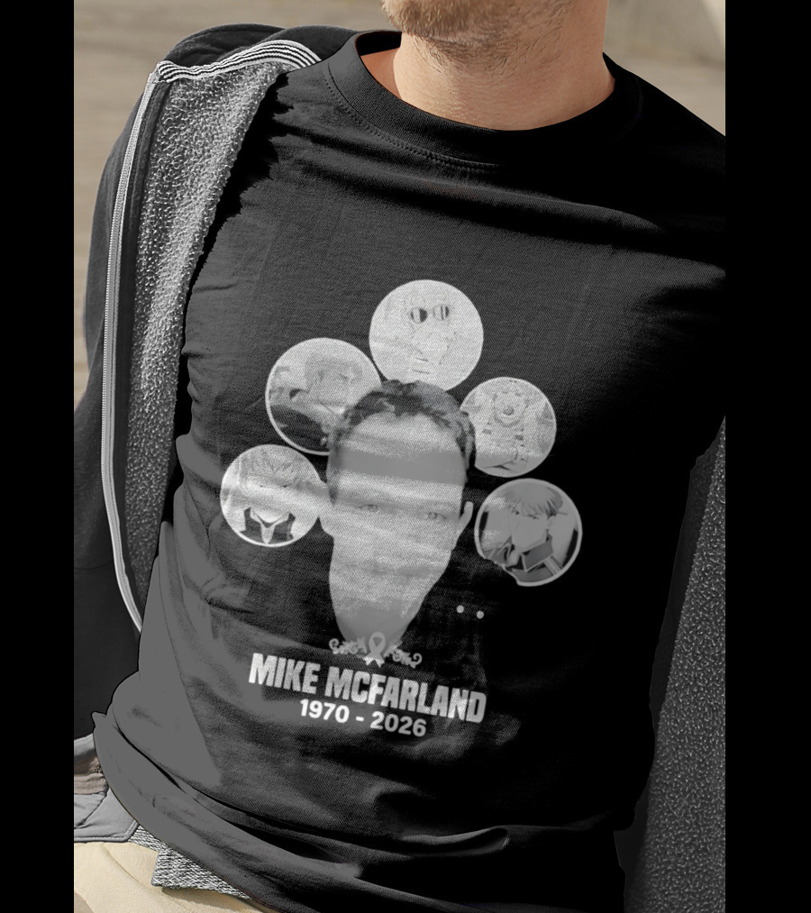 Mike McFarland 1970 2026 Anime Characters T-Shirt