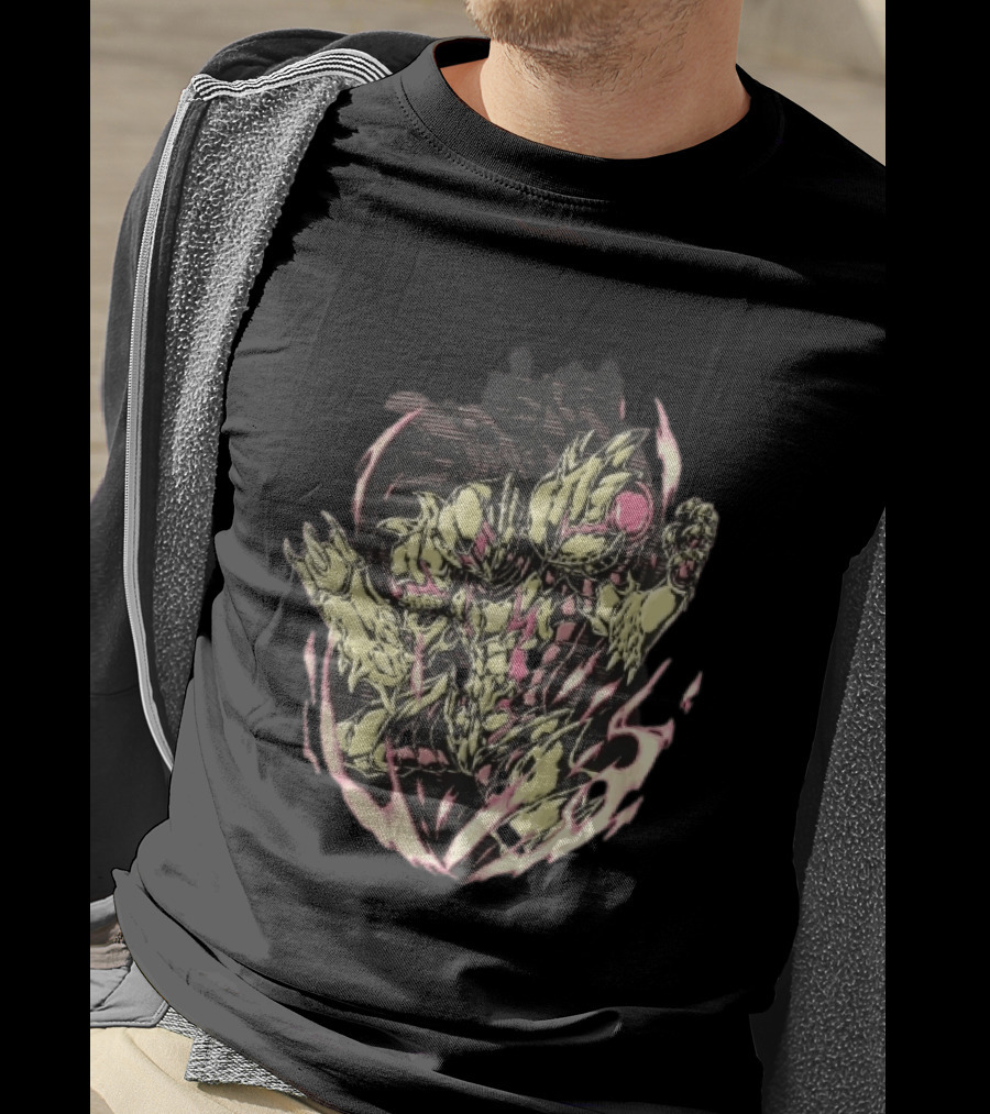 Metroid Samus Aran Suit Glowing Aura Halftone Powering Up T-Shirt