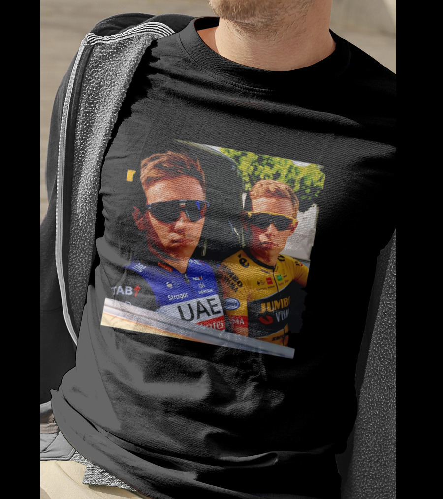 UAE Team Emirates And Jumbo Visma Cycling Rivals Tadej Pogačar Jonas Vingegaard T-Shirt