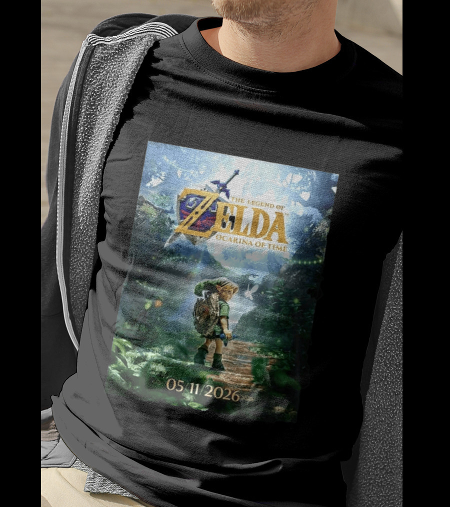 The Legend Of Zelda Ocarina Of Time 05/11/2026 Nitendo Switch 2 Release T-Shirt
