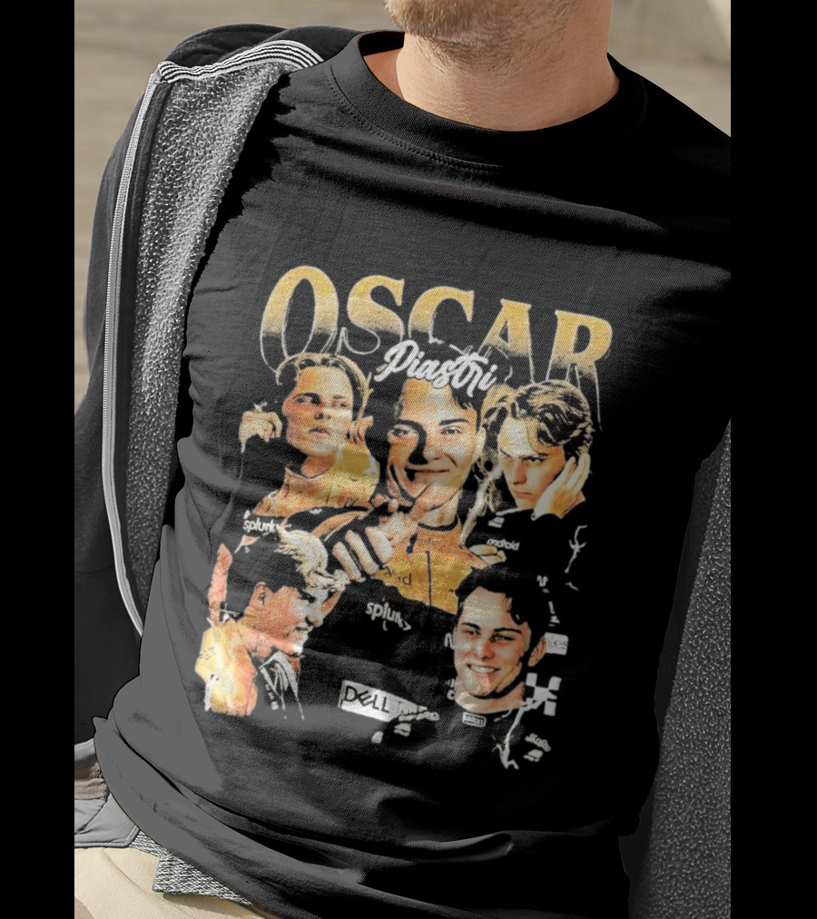 Oscar Piastri Splunk Dell Collage 2026 T-Shirt