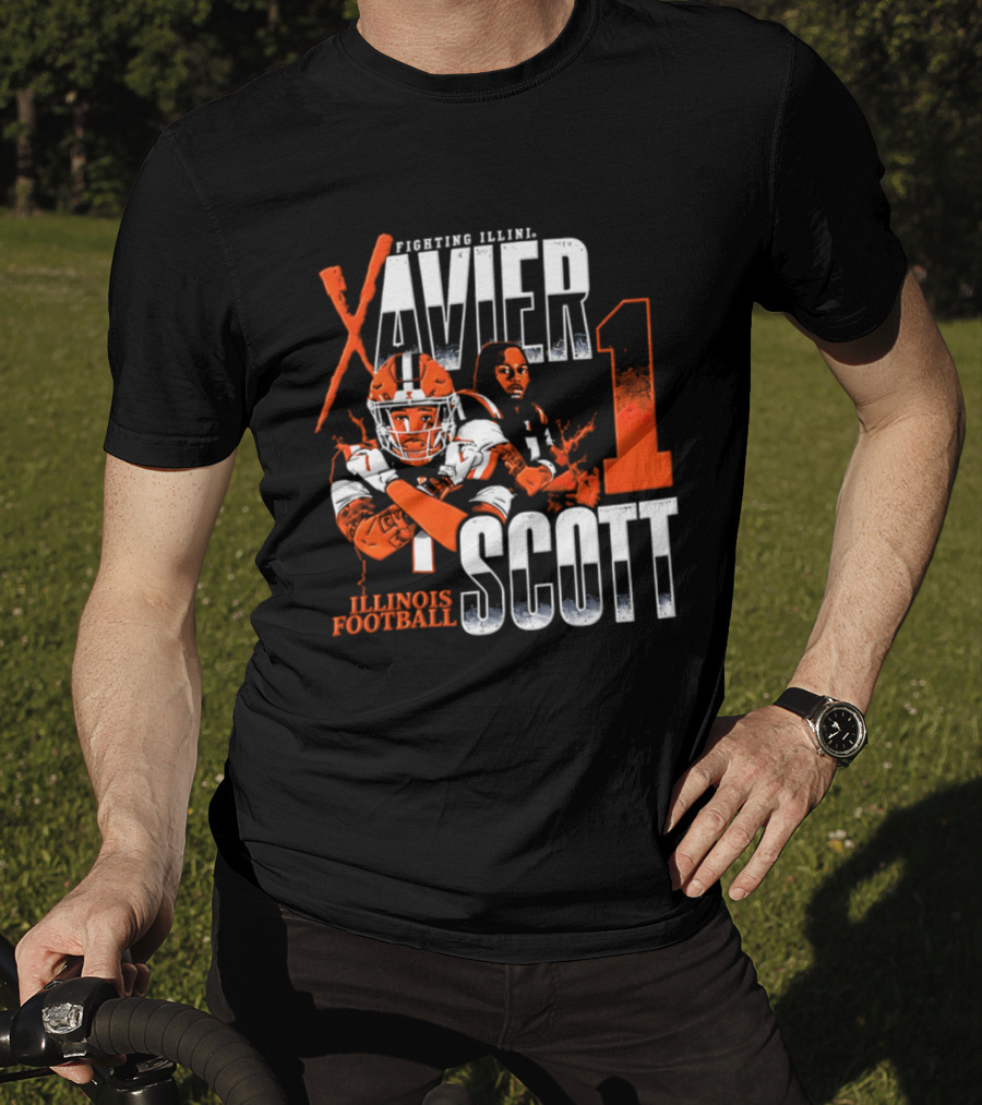 Illinois Fighting Illini Football Xavier Scott 1 T-Shirt