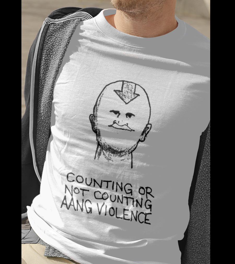Counting Or Not Counting Aang Violence Face Arrow Bald Head T-Shirt