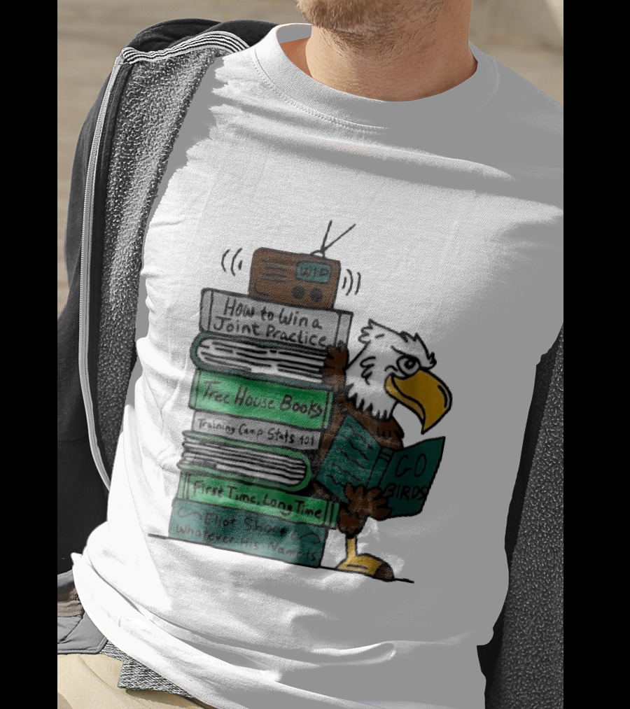 How To Win A Joint Practice Eliot Short Cartoon Eagle Go Birds Tree House Books T-Shirt