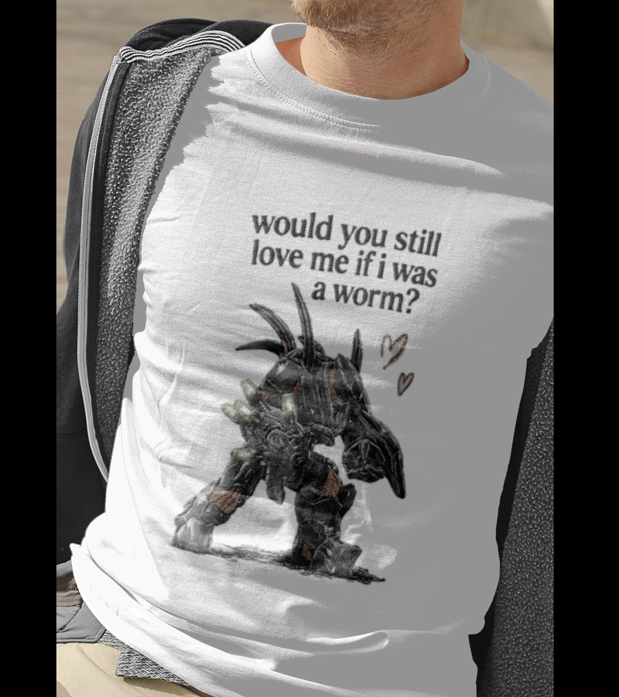 Halo Would You Still Love Me If I Was A Worm Hunter Heavy Armor Hearts T-Shirt