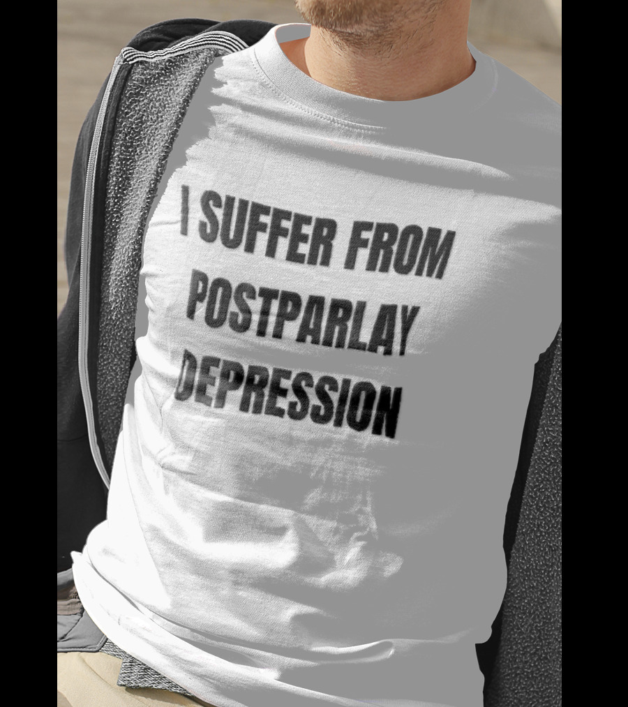 I Suffer From Postparlay Depression Sports Betting Humor T-Shirt