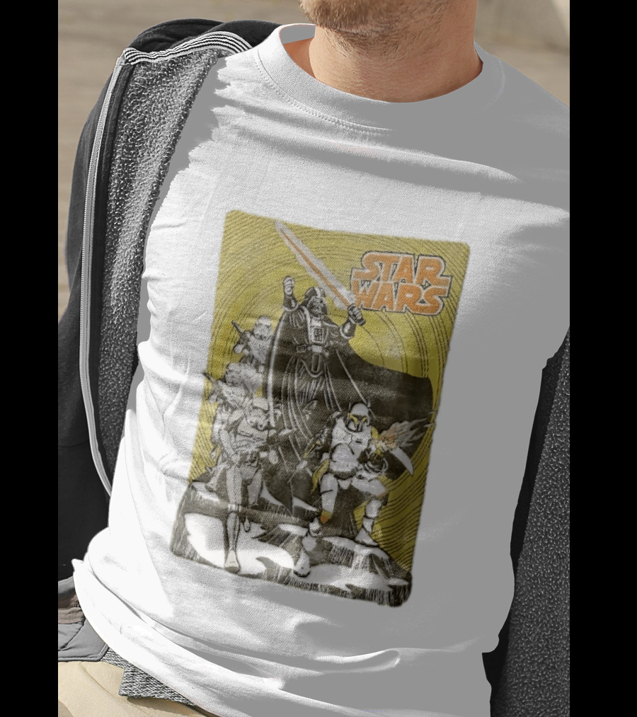 Star Wars Darth Vader Boba Fett Stormtroopers Comic Cover T-Shirt