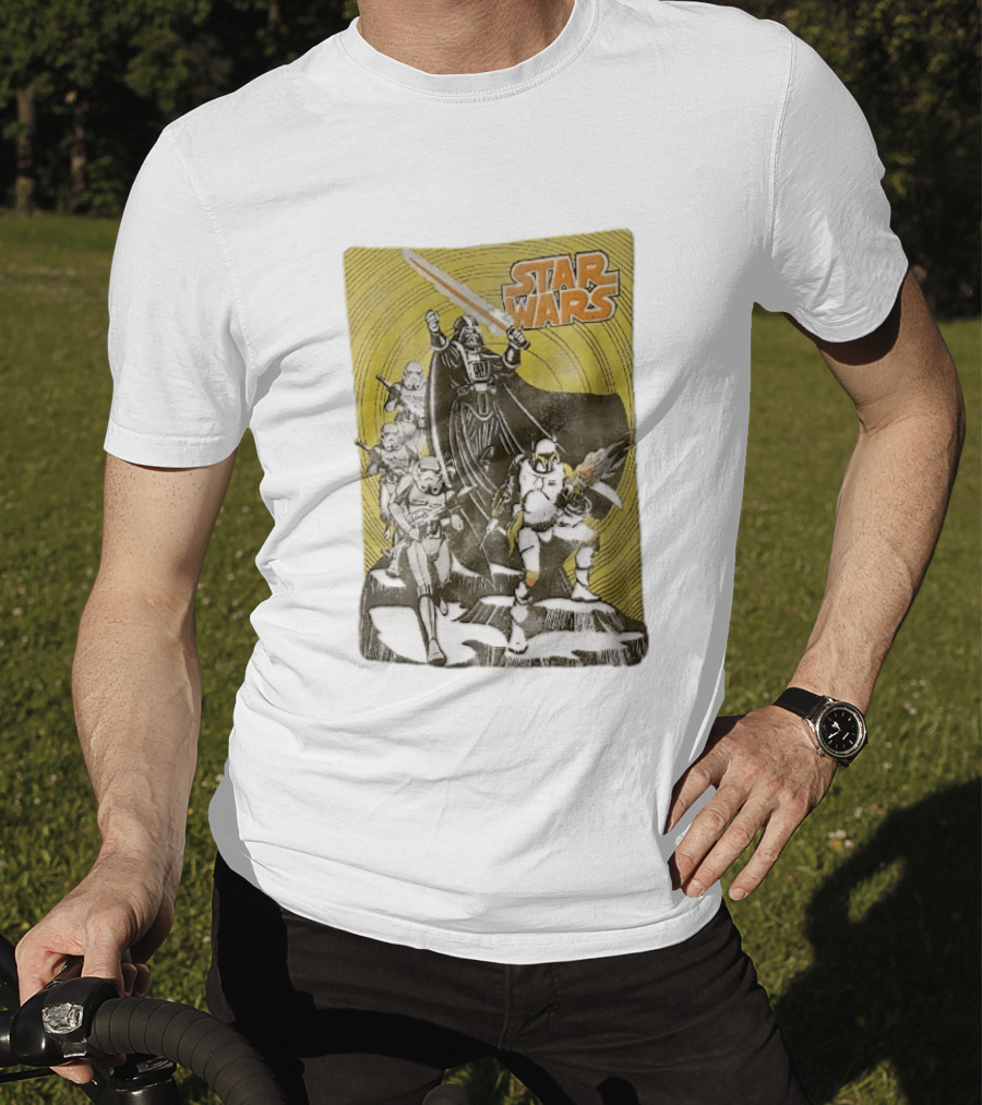 Star Wars Darth Vader Boba Fett Stormtroopers Comic Cover T-Shirt