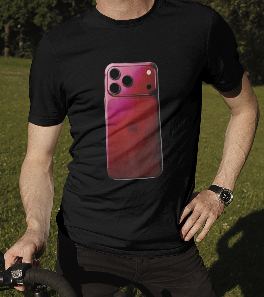 Apple Deep Burgundy Concept Smartphone Rear Camera Island Glass Back T-Shirt