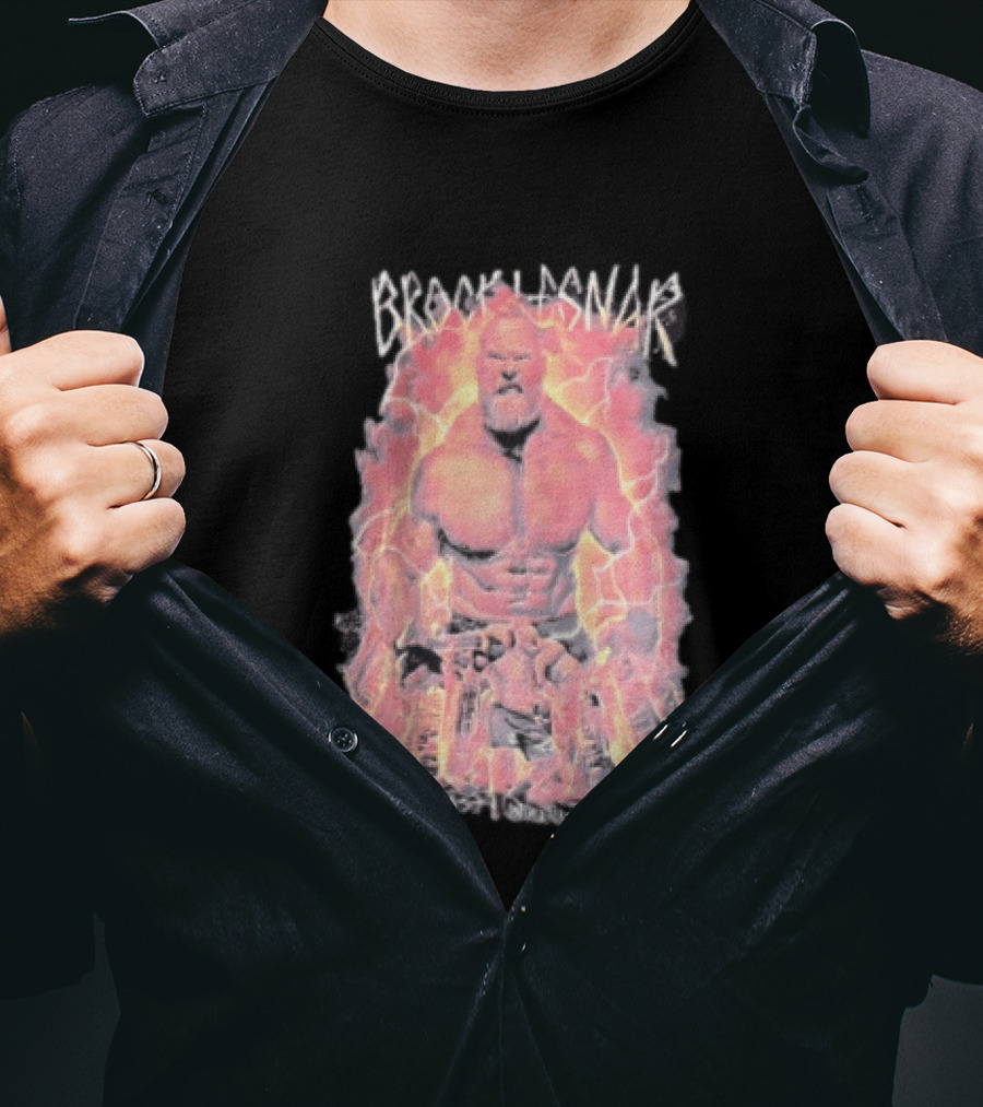 Brock Lesnar Beast Incarnate WWE Lightning Power T-Shirt