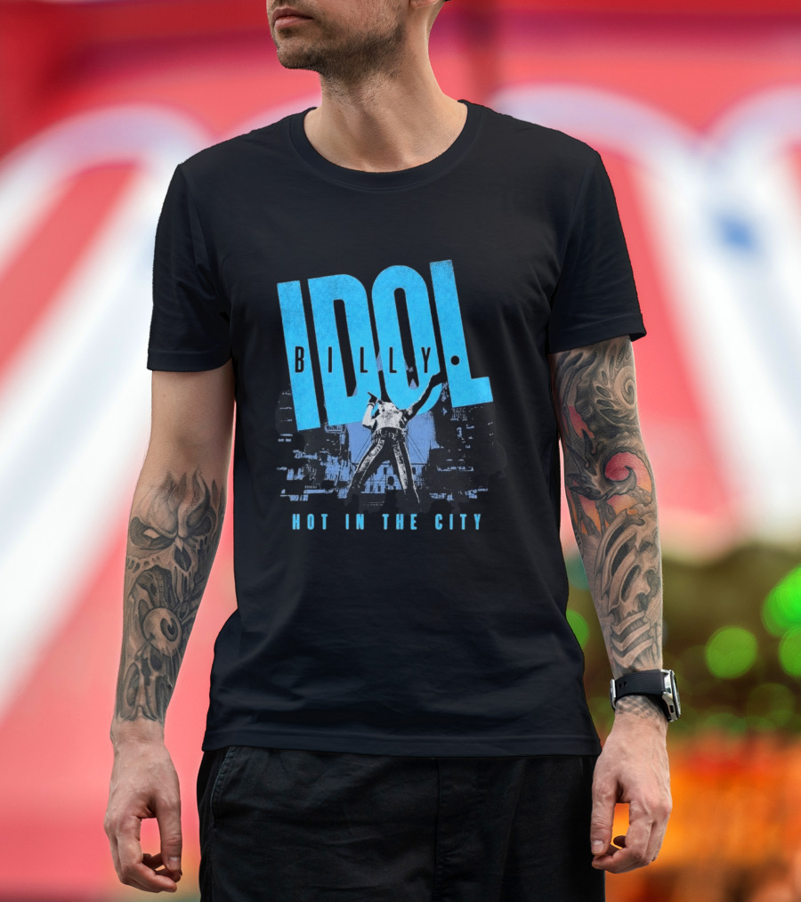 Billy Idol Hot In The City Las Vegas Show 2026 T-Shirt