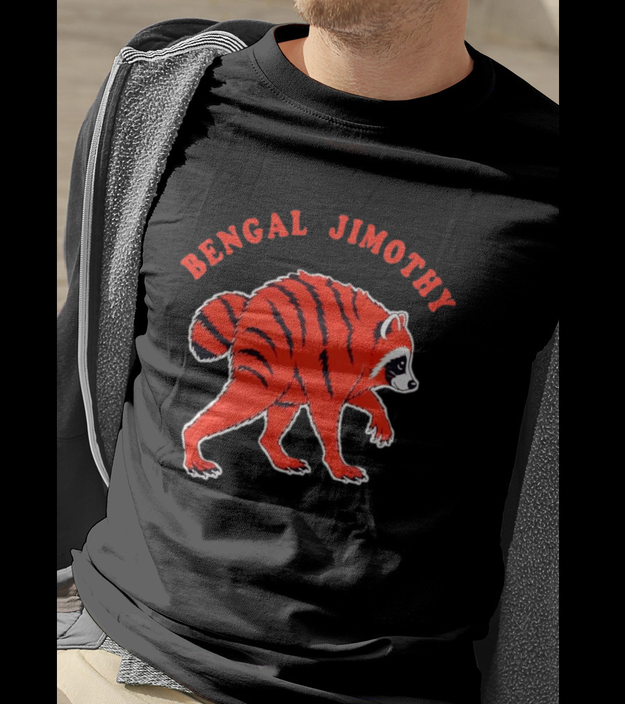 Bengal Jimothy Raccoon Cincinnati Bengals Fan T-Shirt