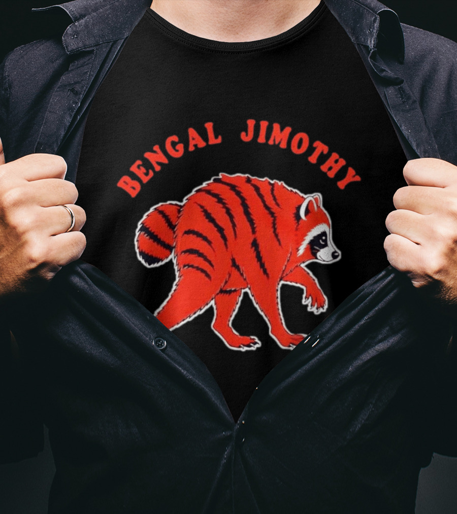 Bengal Jimothy Raccoon Cincinnati Bengals Fan T-Shirt