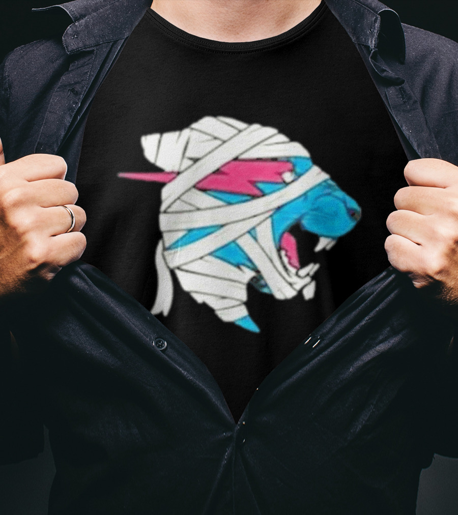 Mrbeast Mummy Panther Wrapped Beast Head T-Shirt