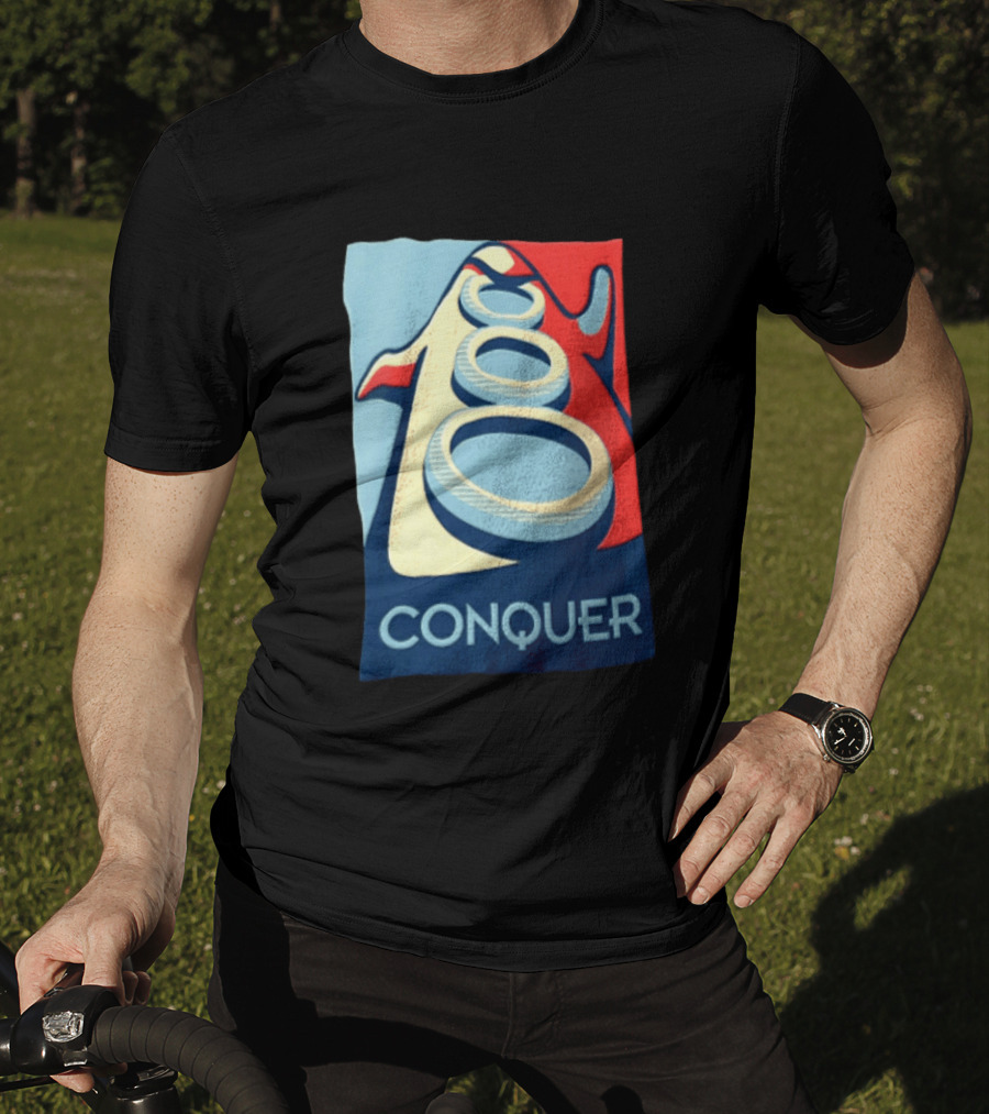 Conquer Penguin Three Rings T-Shirt
