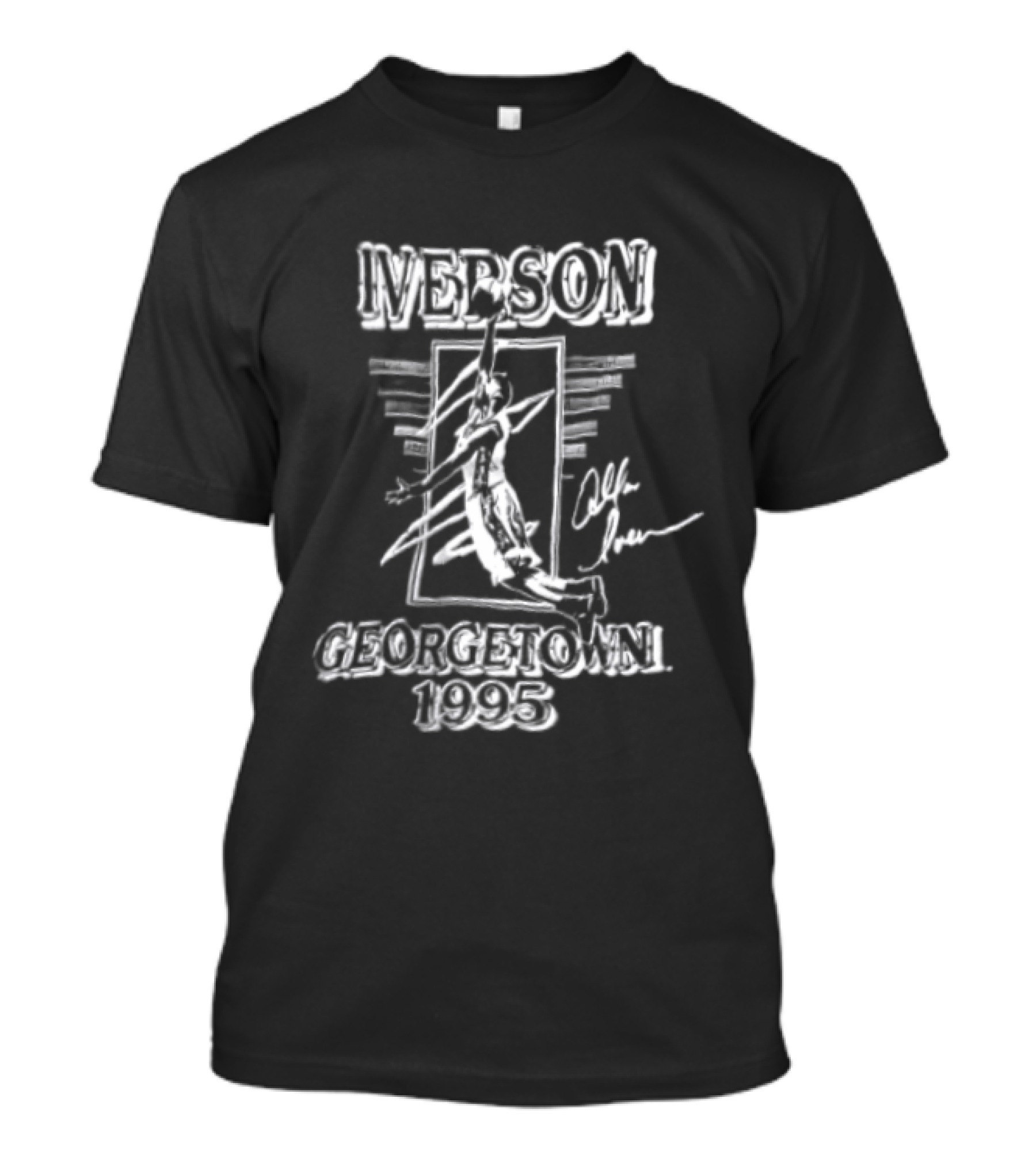 Iverson Georgetown 1995 Allen Iverson Basketball Player T-Shirt