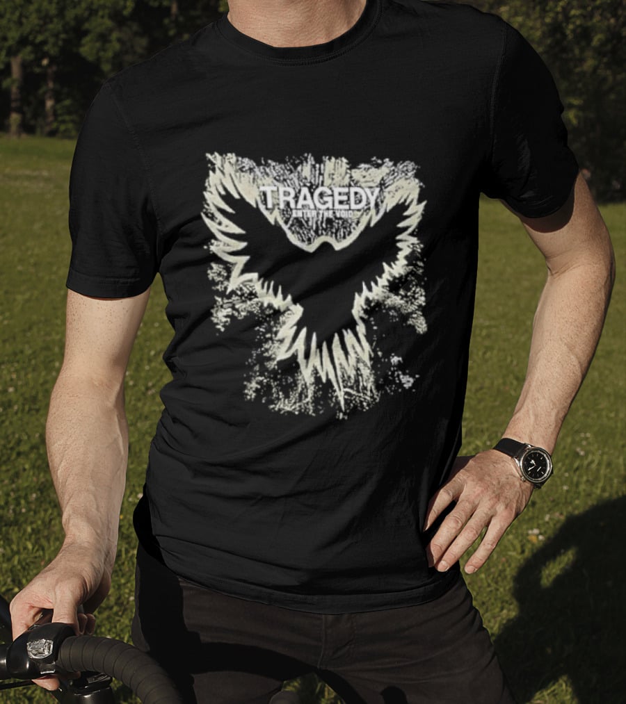 Original Tragedy Band Enter The Void Raven Bird Wings Spread T-Shirt