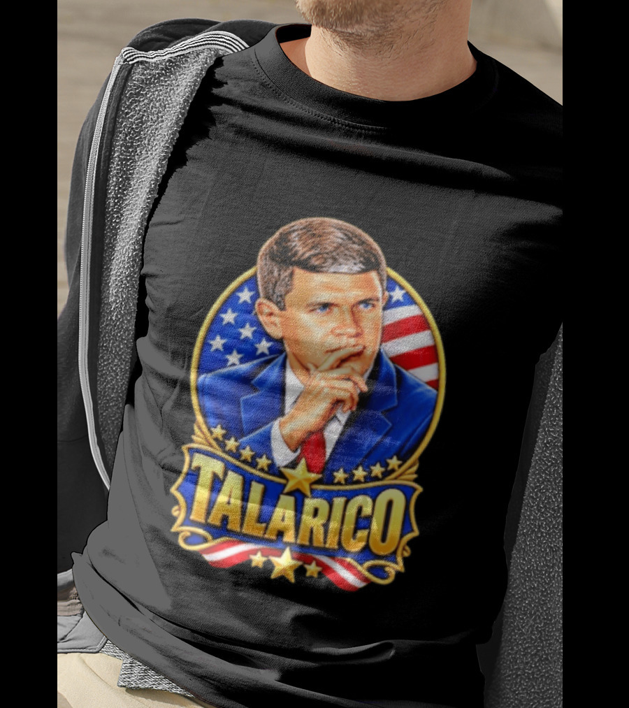 Talarico Presidential Style With American Flag T-Shirt