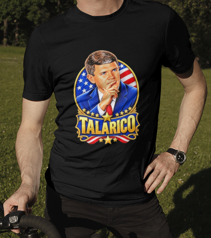 Talarico Presidential Style With American Flag T-Shirt