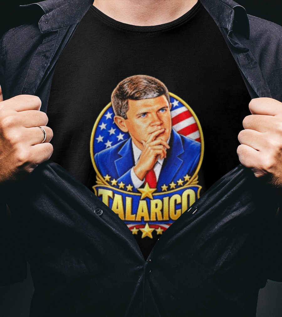 Talarico Presidential Style With American Flag T-Shirt