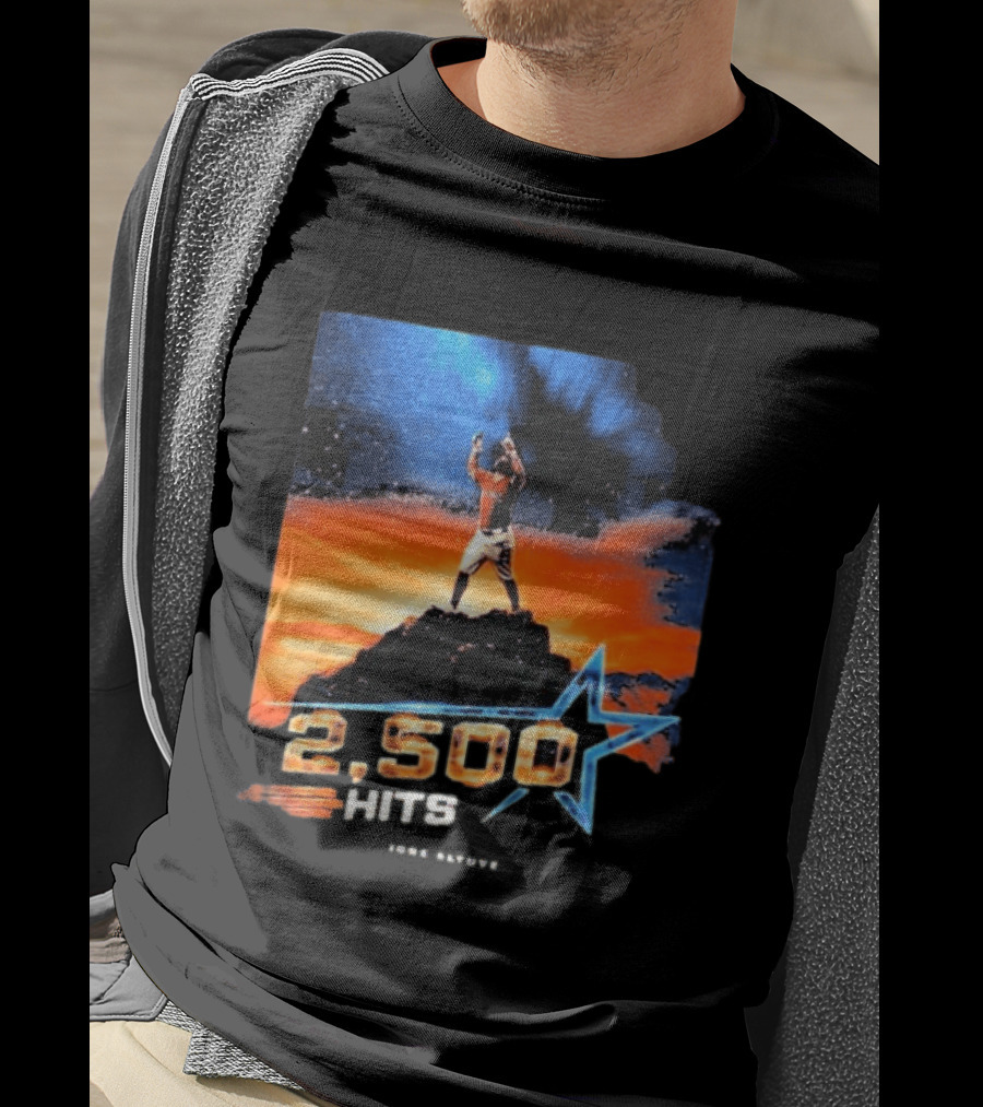 Jose Altuve 2500 Hits Milestone Houston Astros MLB T-Shirt