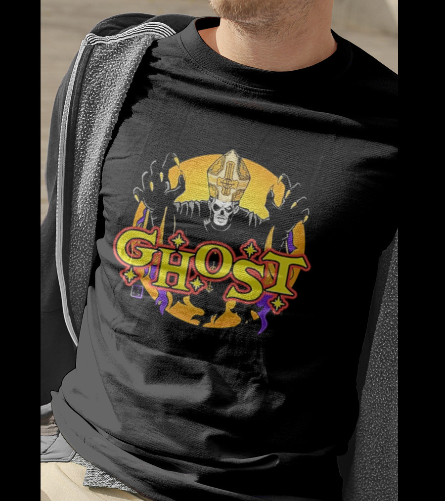 Ghost Band Spirit Halloween Collaboration Skull And Cross T-Shirt