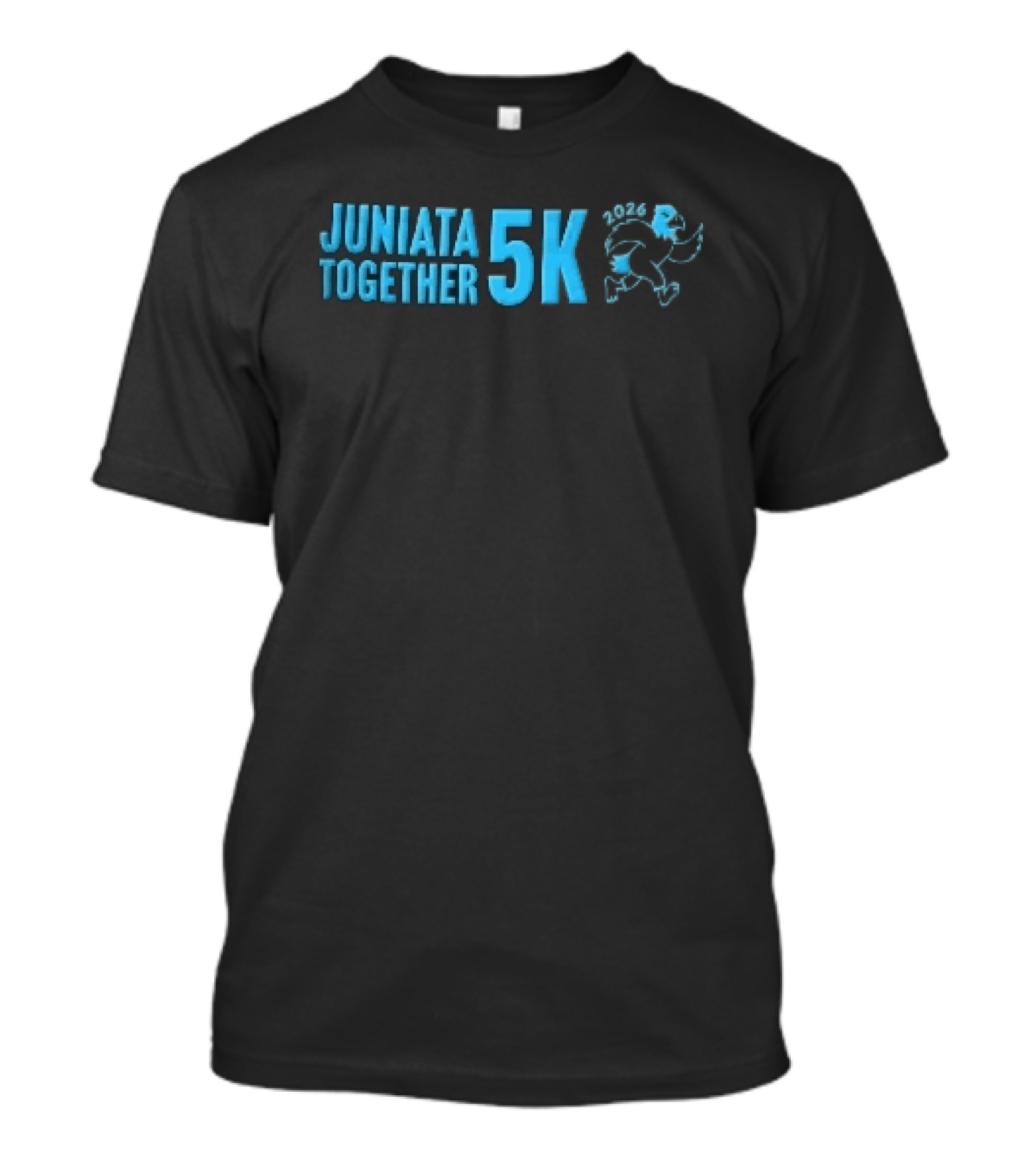 Juniata Together 5k 2026 Cartoon Running Eagle T-Shirt