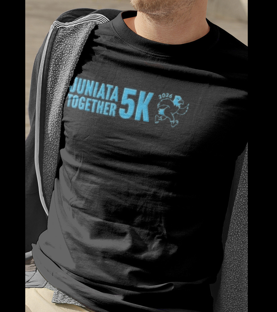 Juniata Together 5k 2026 Cartoon Running Eagle T-Shirt