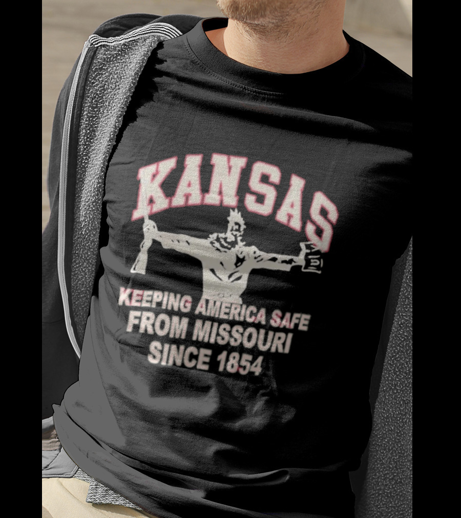 Kansas Keeping America Safe From Missouri Since 1854 Wizard Of Oz T-Shirt
