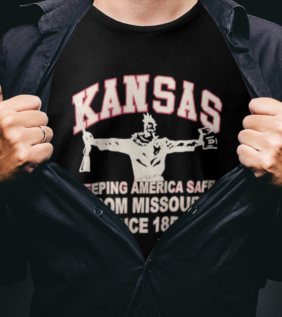 Kansas Keeping America Safe From Missouri Since 1854 Wizard Of Oz T-Shirt