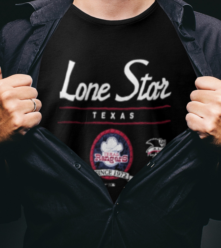 Texas Lone Star Texas Rangers Since 1972 AL MLB T-Shirt