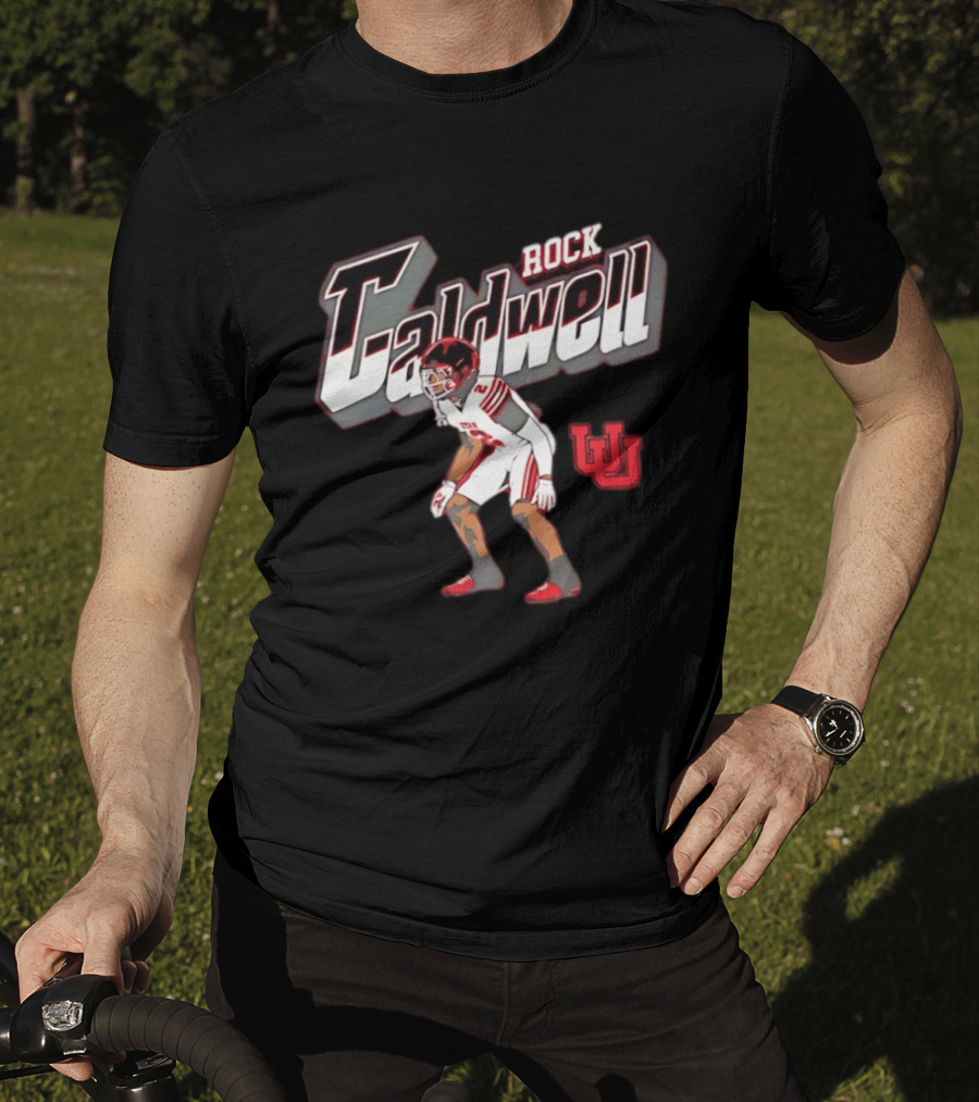 Utah Utes Rock Caldwell Football Number 2 Player U T-Shirt
