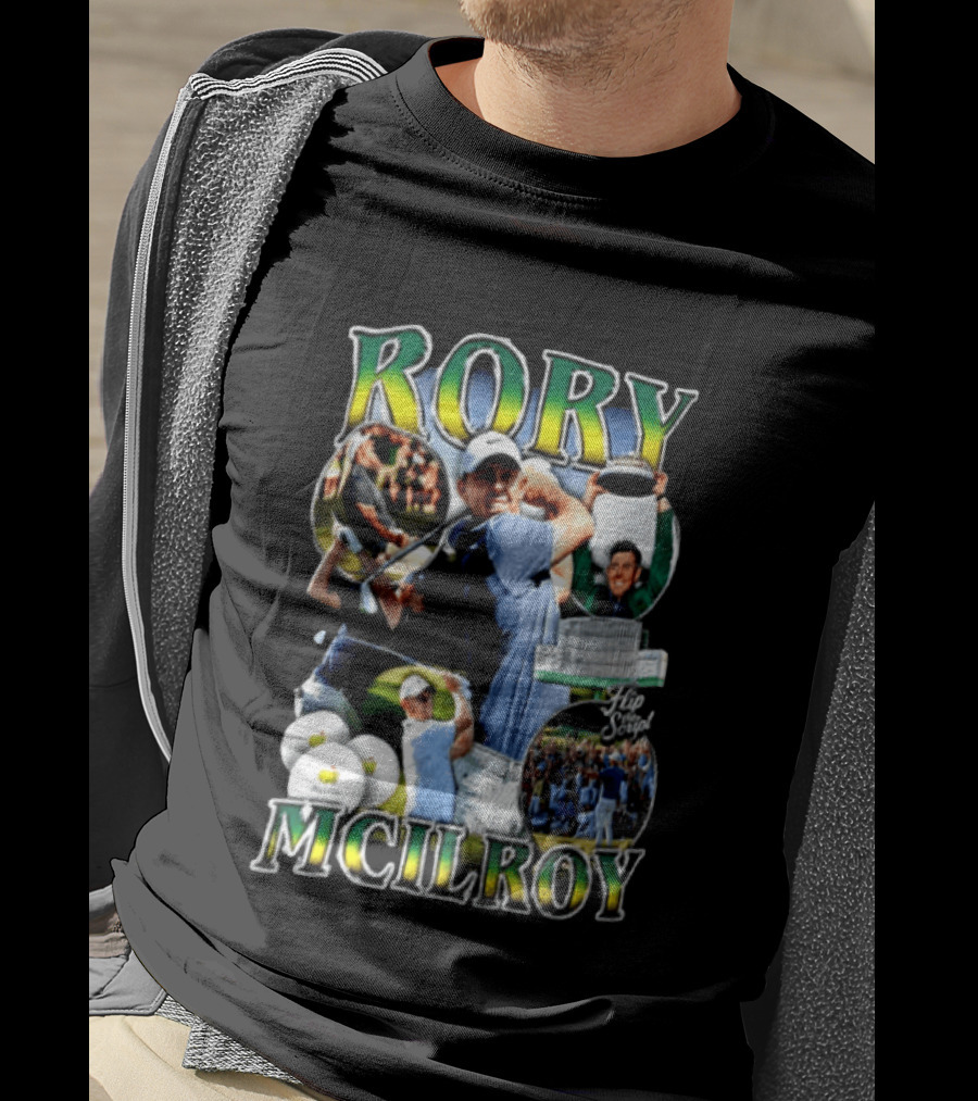 Rory McIlroy Flip The Script Golf Masters Tournament Highlights And Victories T-Shirt