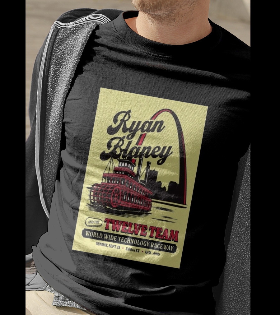 Ryan Blaney And The Twelve Team World Wide Technology Raceway Sunday September 13 2026 T-Shirt