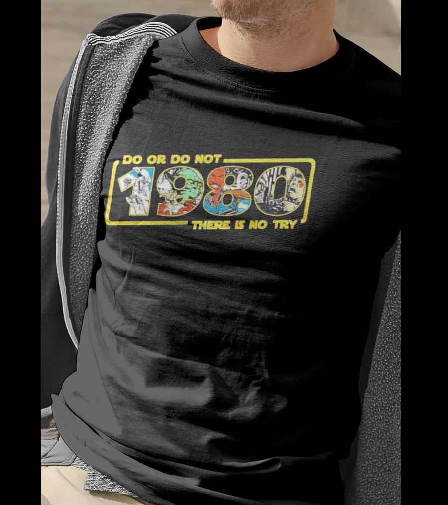 Star Wars Do Or Do Not 1980 There Is No Try Collage T-Shirt
