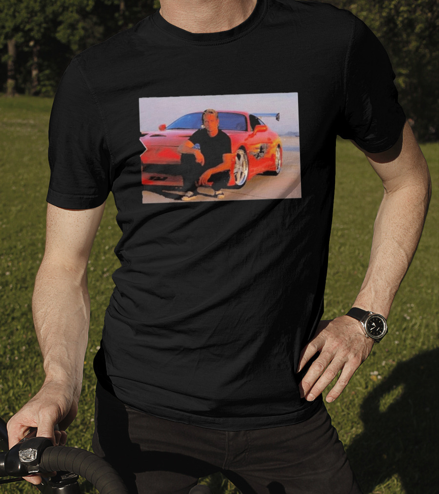 Dad Birthday Paul Walker Nissan Skyline R34 Father's Day Racing Fan T-Shirt