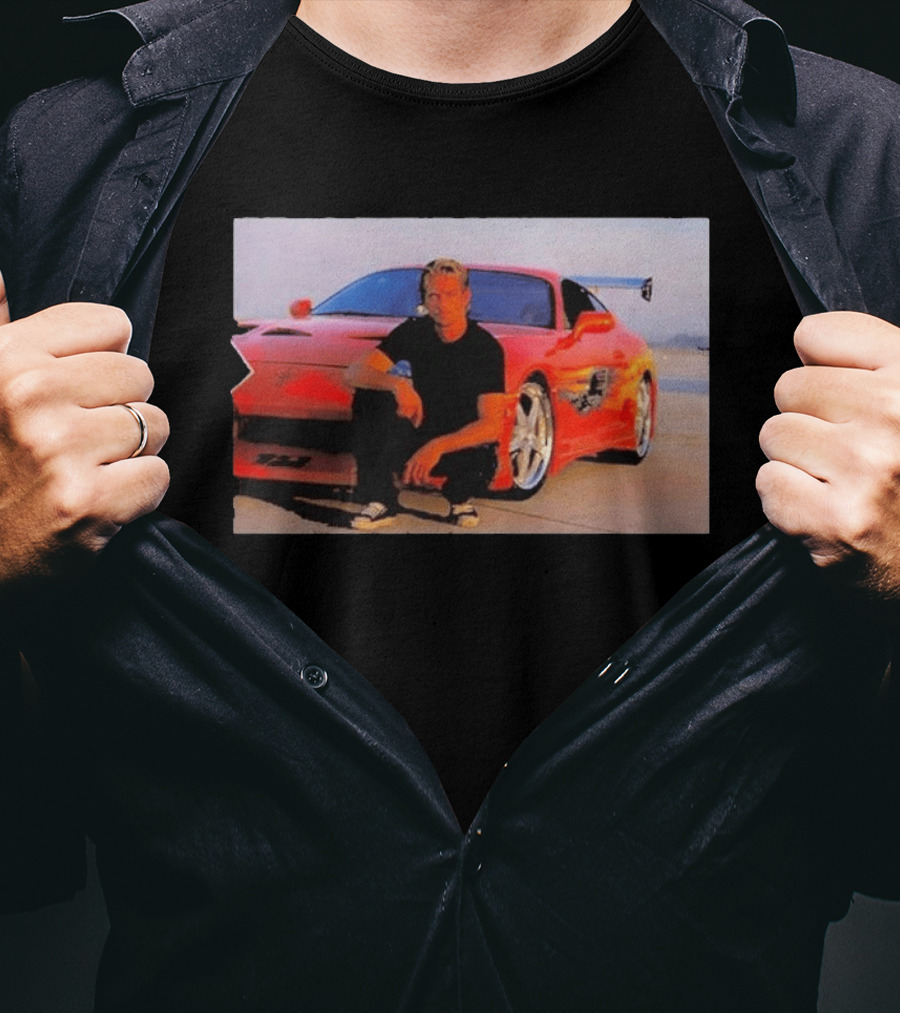Dad Birthday Paul Walker Nissan Skyline R34 Father's Day Racing Fan T-Shirt