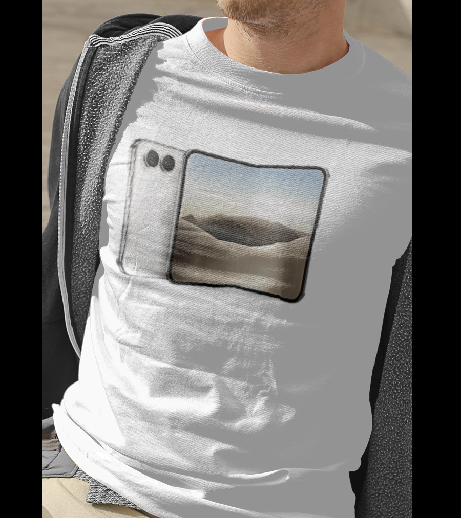 Apple Foldable Smartphone Concept Desert Landscape Screen T-Shirt