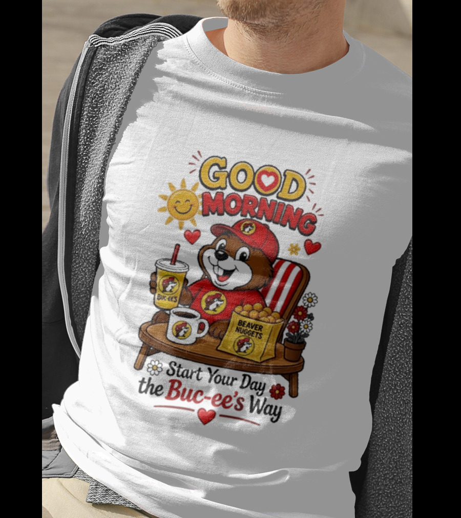Good Morning Beaver Nuggets Buc Ee's Start Your Day The Buc Ee's Way T-Shirt