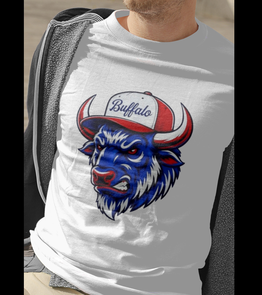 Buffalo Bison Bull Hat Sports T-Shirt