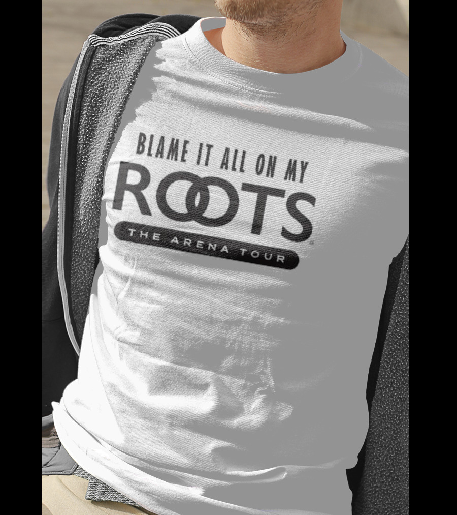 Blame It All On My Roots The Arena Tour Garth Brooks Store Crewneck Ash T-Shirt