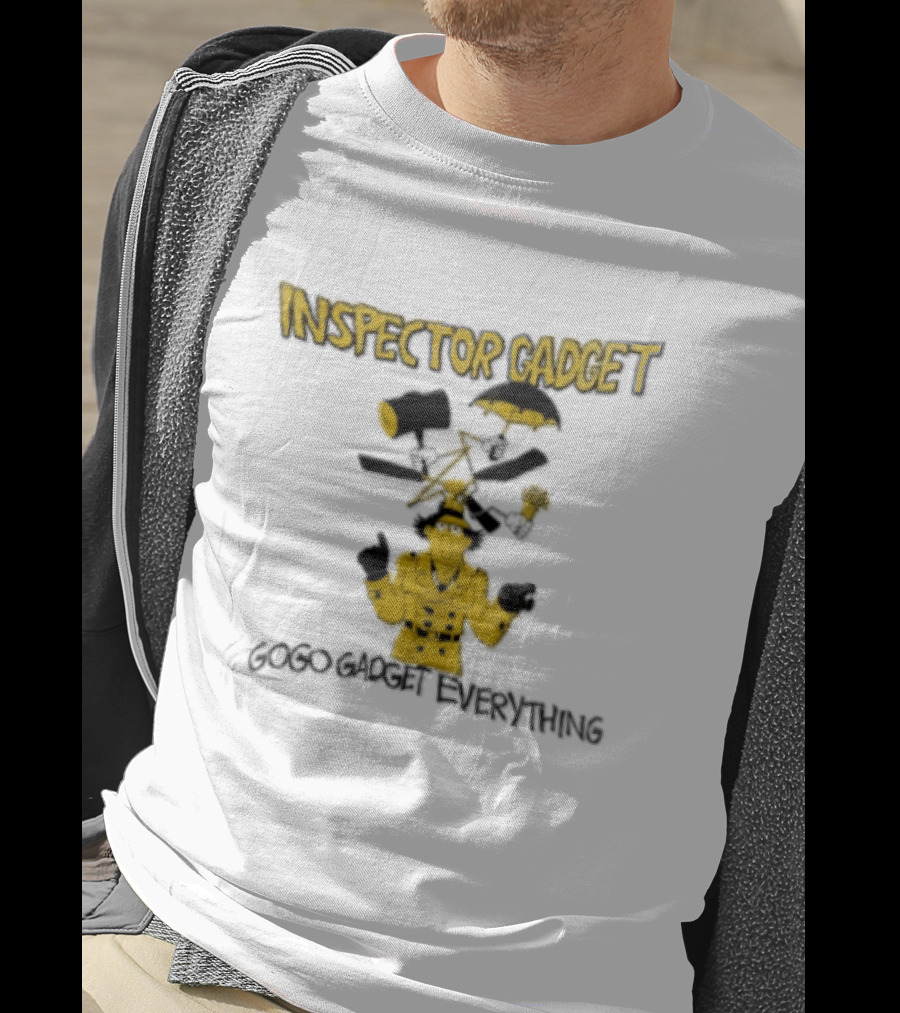 Inspector Gadget GoGo Gadget Everything Phrases And Iconic Imagery From The Classic Animated Series T-Shirt