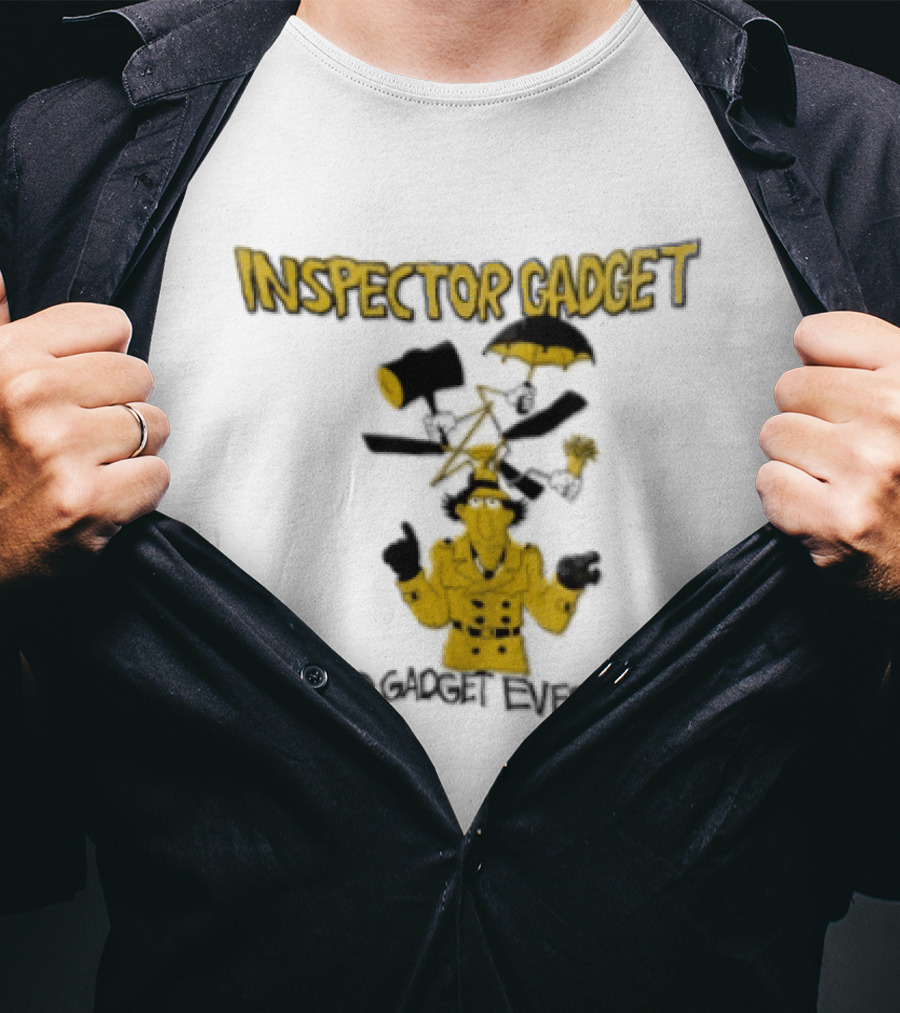 Inspector Gadget GoGo Gadget Everything Phrases And Iconic Imagery From The Classic Animated Series T-Shirt