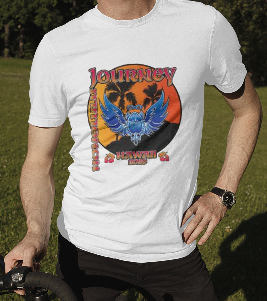 Journey Hawaii 2020 Event Vintage Style Palm Tree And Scarab T-Shirt