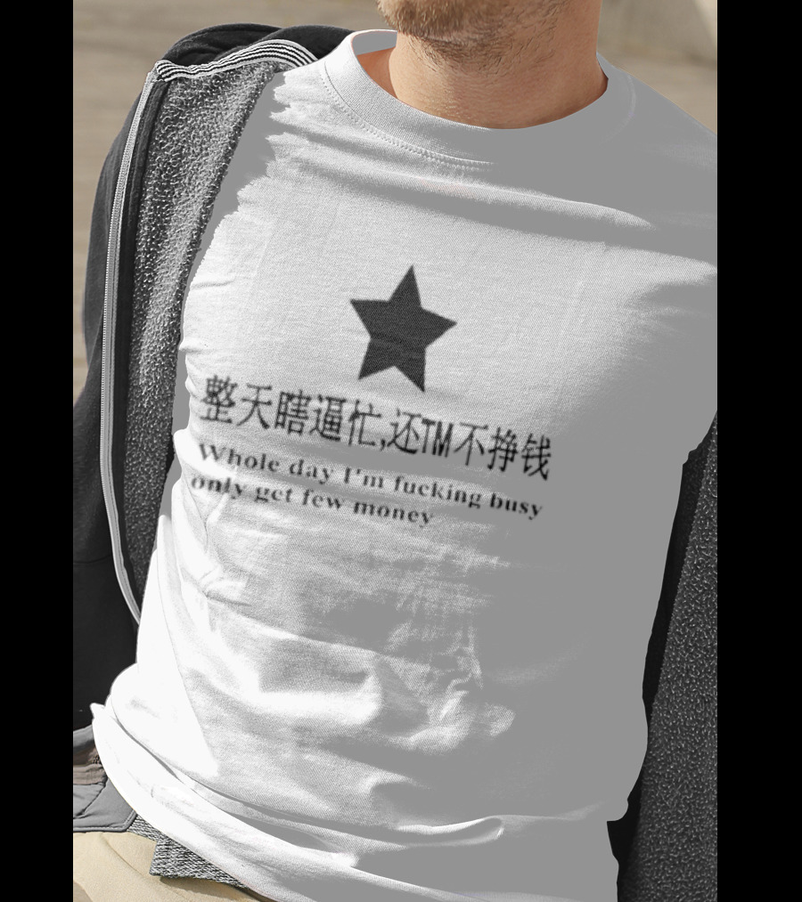 Whole Day I'm Fucking Busy Only Get Few Money Star T-Shirt