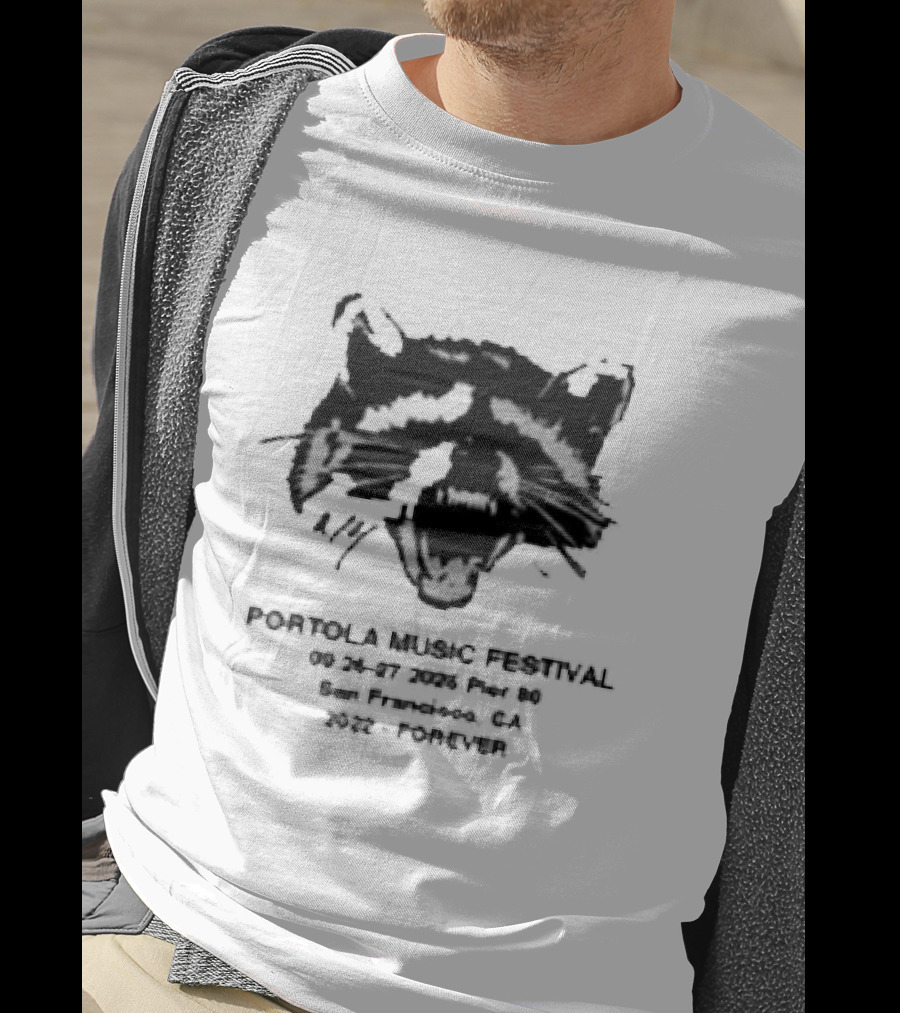 Portola Music Festival Forever Feral 2026 Lineup Cat T-Shirt