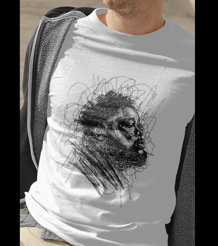 Rod Wave Dont Look Down Tour 2026 Hand Drawn Sketch T-Shirt