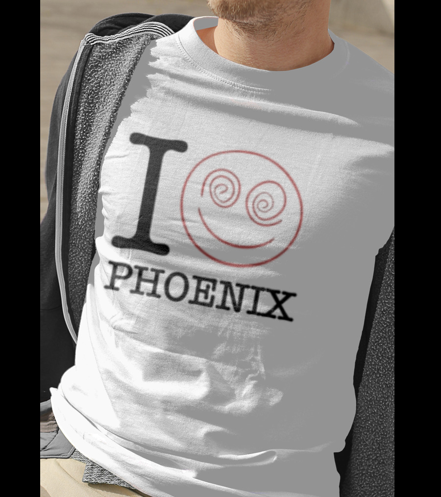 I Love Phoenix Spiral Smile Face T-Shirt