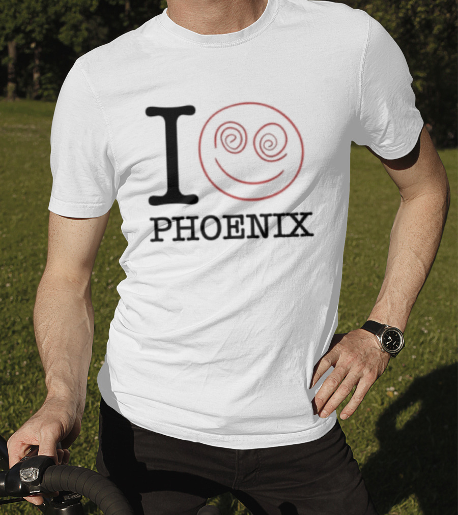 I Love Phoenix Spiral Smile Face T-Shirt